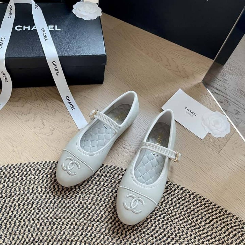 Chanel Mary Janes Pure Light Blue