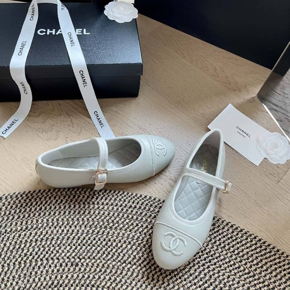 Chanel Mary Janes Pure Light Blue