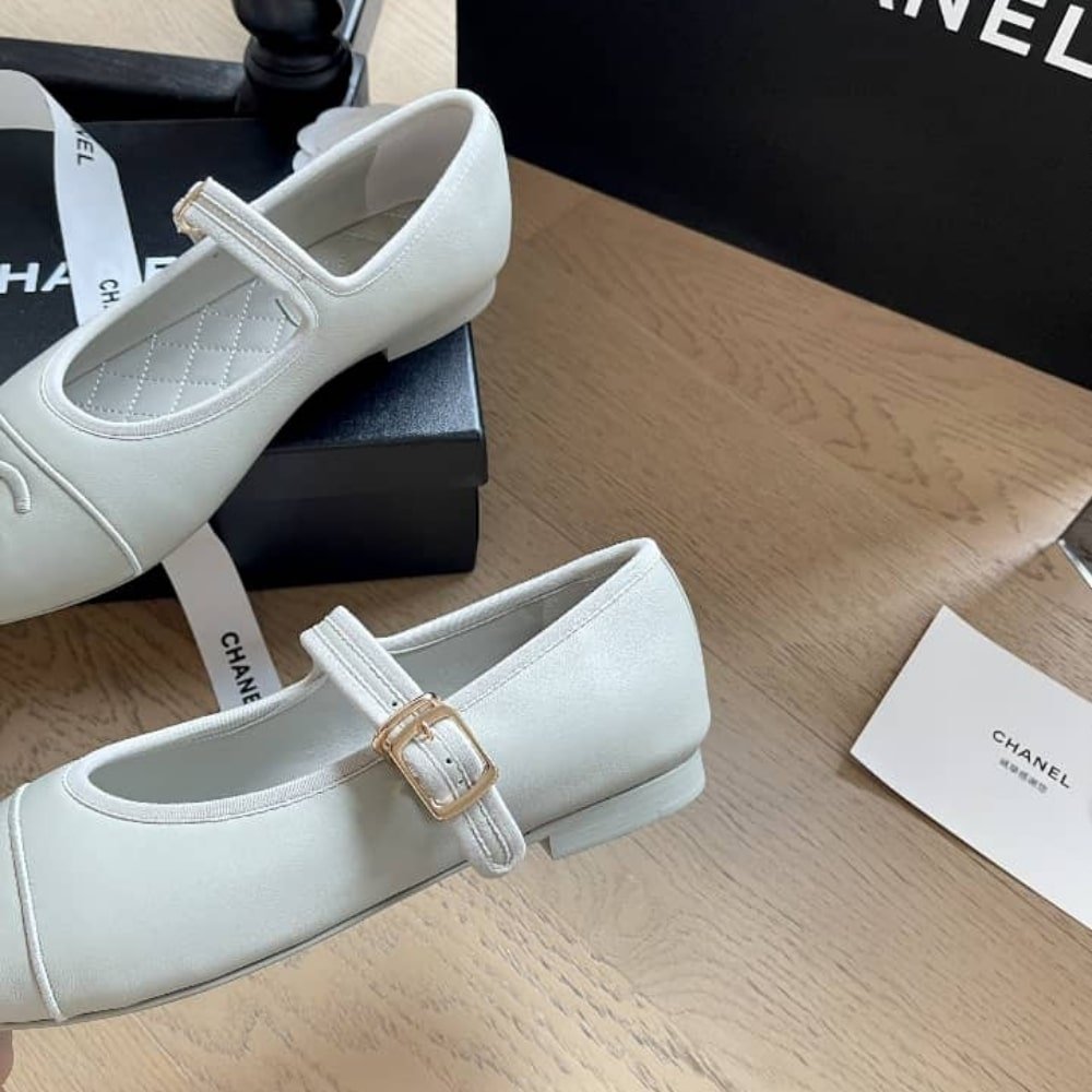 Chanel Mary Janes Pure Light Blue