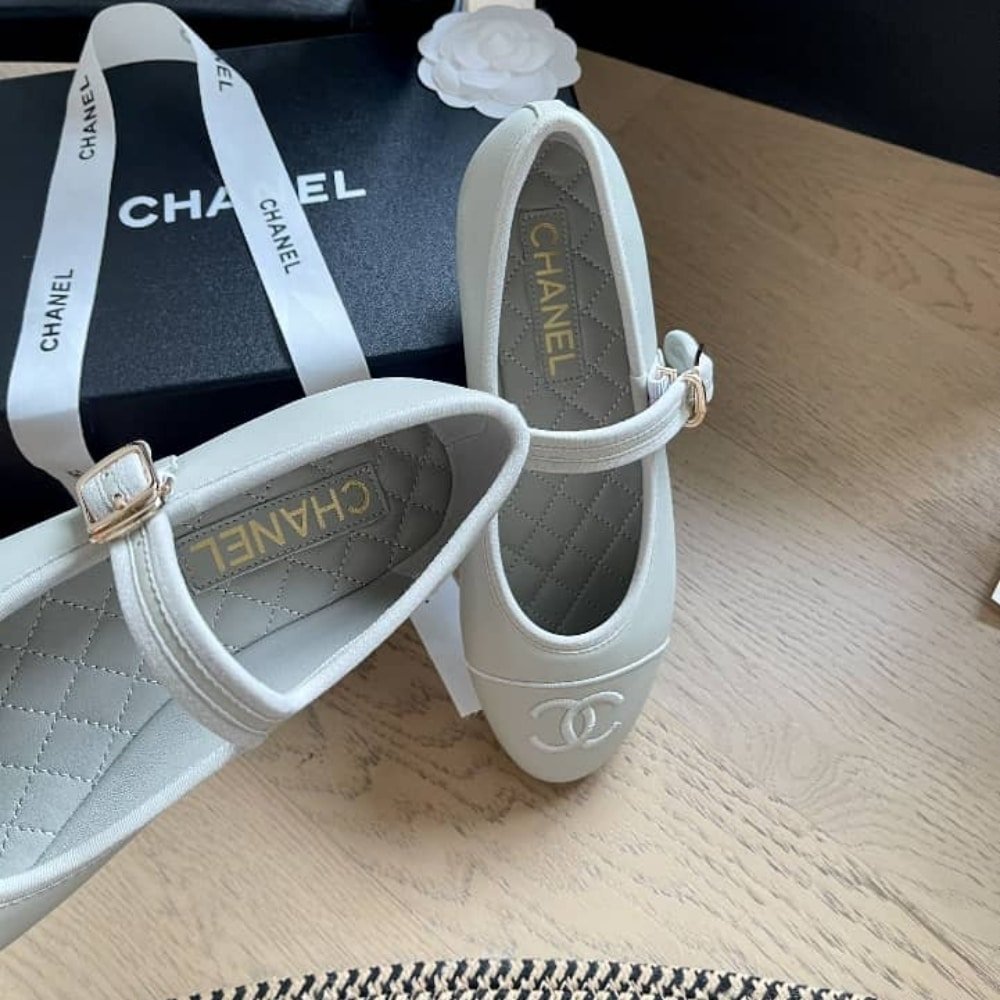 Chanel Mary Janes Pure Light Blue