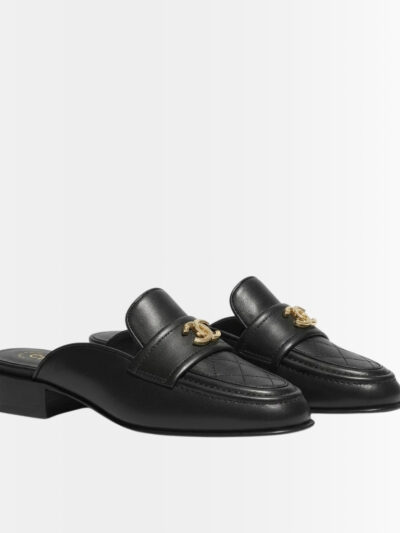 Chanel Matelasse Mules Black G36510