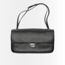 Chanel Maxi Flap Bag Grained Leather Black 31cm AS6231 B24008 94305