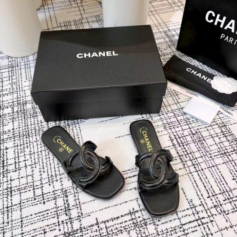 Chanel Mules Leather Black G47250 X01000 94305