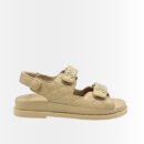 Chanel Quilted Sandals Beige G35927 B20276 U0450
