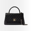 Chanel Small Coco Handle Bag Black 24cm A92990 B05061 94305