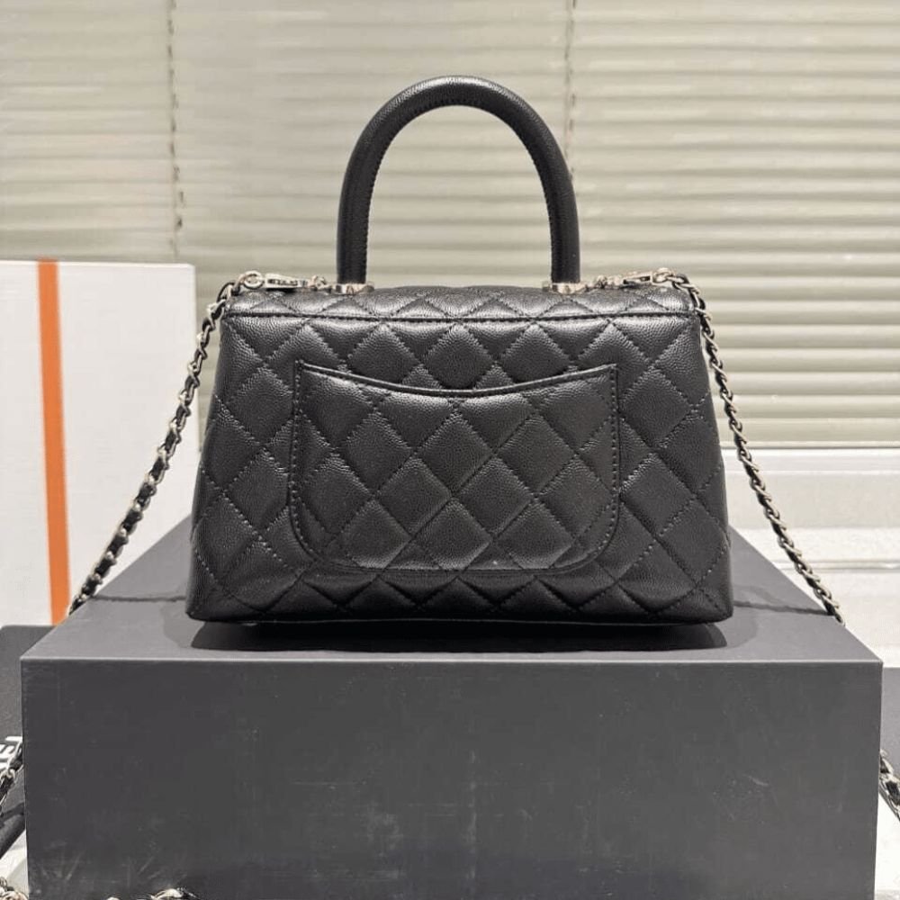Chanel Small Coco Handle Bag Black 24cm A92990 B05061 94305