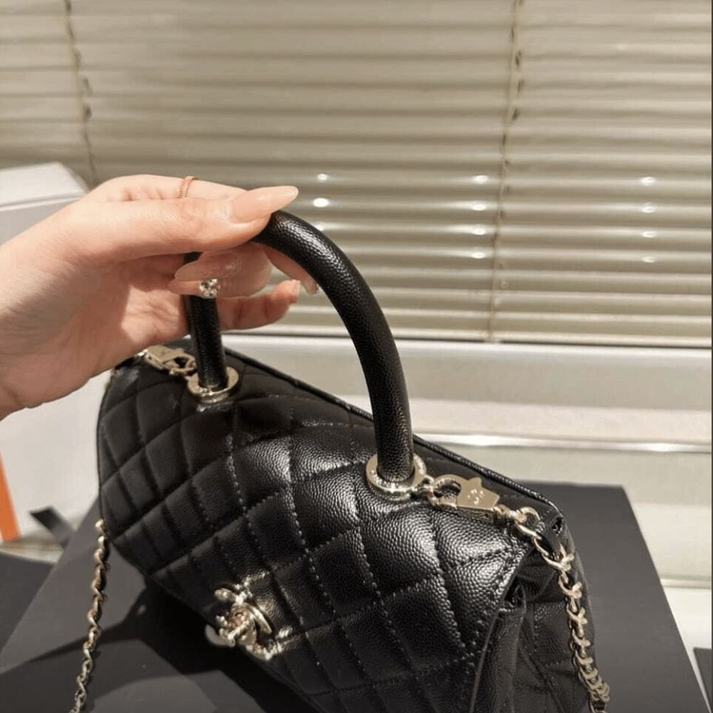 Chanel Small Coco Handle Bag Black 24cm A92990 B05061 94305