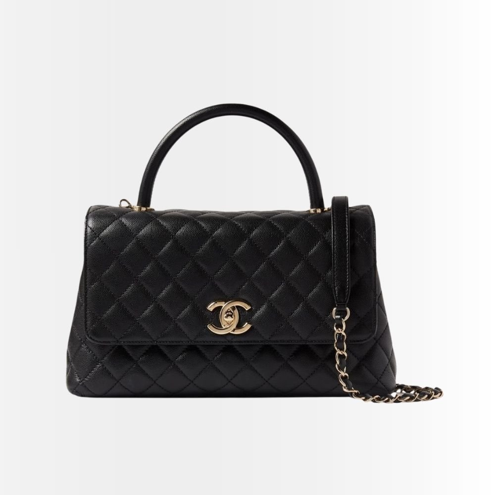 Chanel Small Coco Handle Bag Black 24cm A92990 B05061 94305