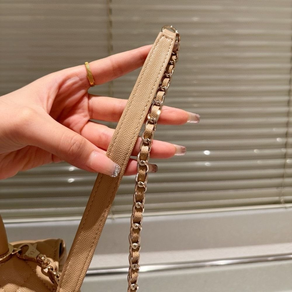 Chanel Small Coco Handle Bag Dark Beige 24Cm A92990