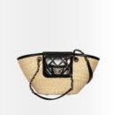 Chanel Small Shopping Bag Braided Straw And Gold Tone Metal Beige 23Cm AS5951 B22647 U6027