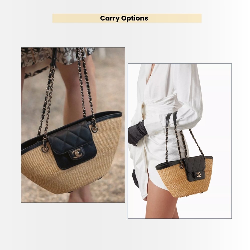 Chanel Small Shopping Bag Braided Straw And Gold Tone Metal Beige 23Cm AS5951 B22647 U6027