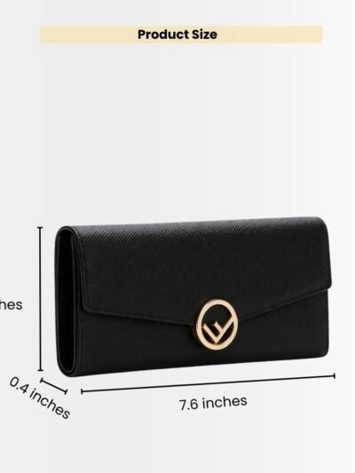 Fendi Continental Wallet Black 19Cm 8M0251A18BF0KUR