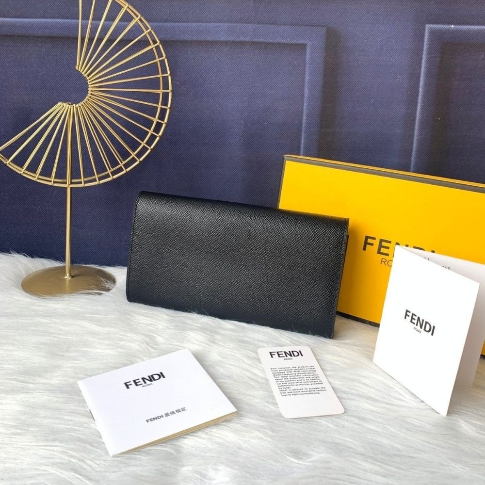 Fendi Continental Wallet Black 19Cm 8M0251A18BF0KUR