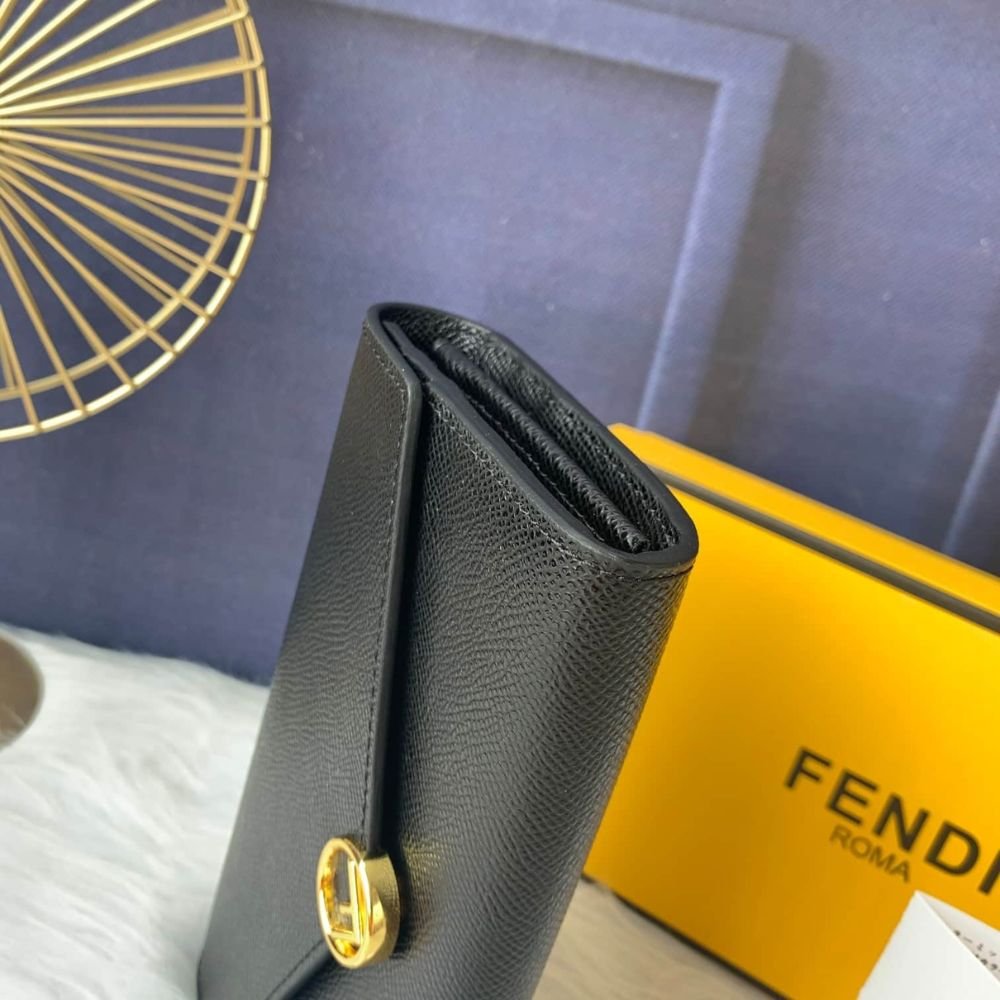 Fendi Continental Wallet Black 19Cm 8M0251A18BF0KUR