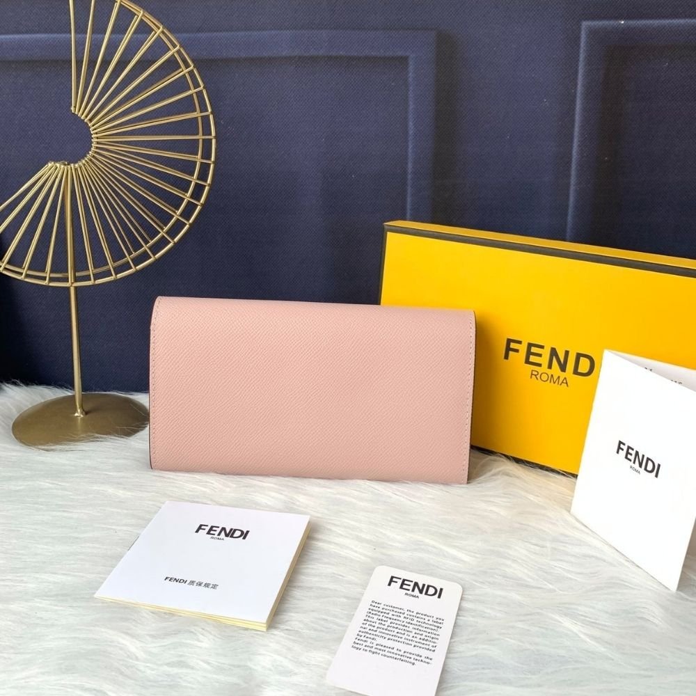 Fendi Continental Wallet Pink 19Cm 8M0251A18BF14N1