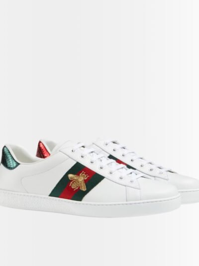Gucci Ace Sneaker With Bee White