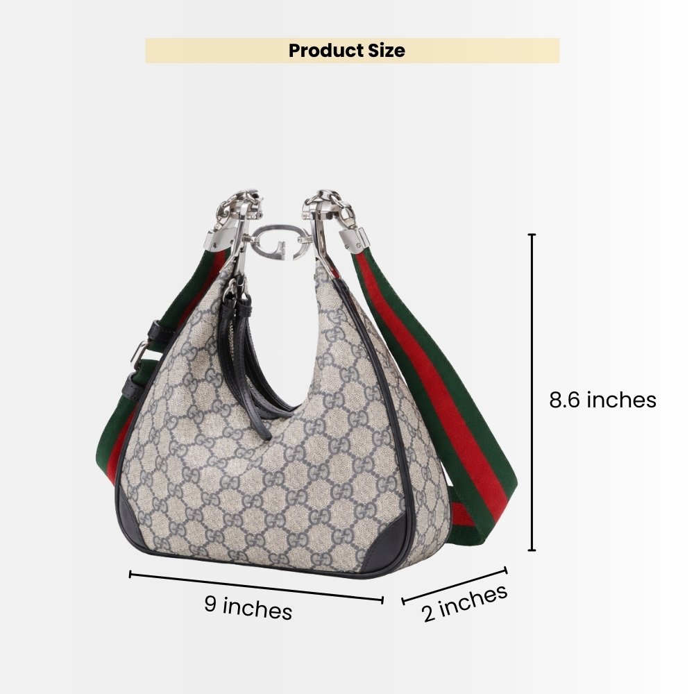 Gucci Attache Small Shoulder Bag Beige and Blue 23Cm 699409 96GRN 4082