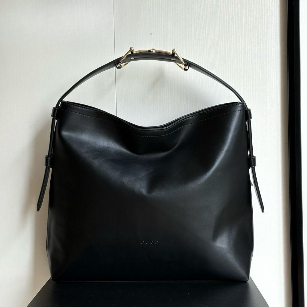 Gucci Beatrix Large Tote Bag Black Leather 40Cm 850546 AAFK4 1000