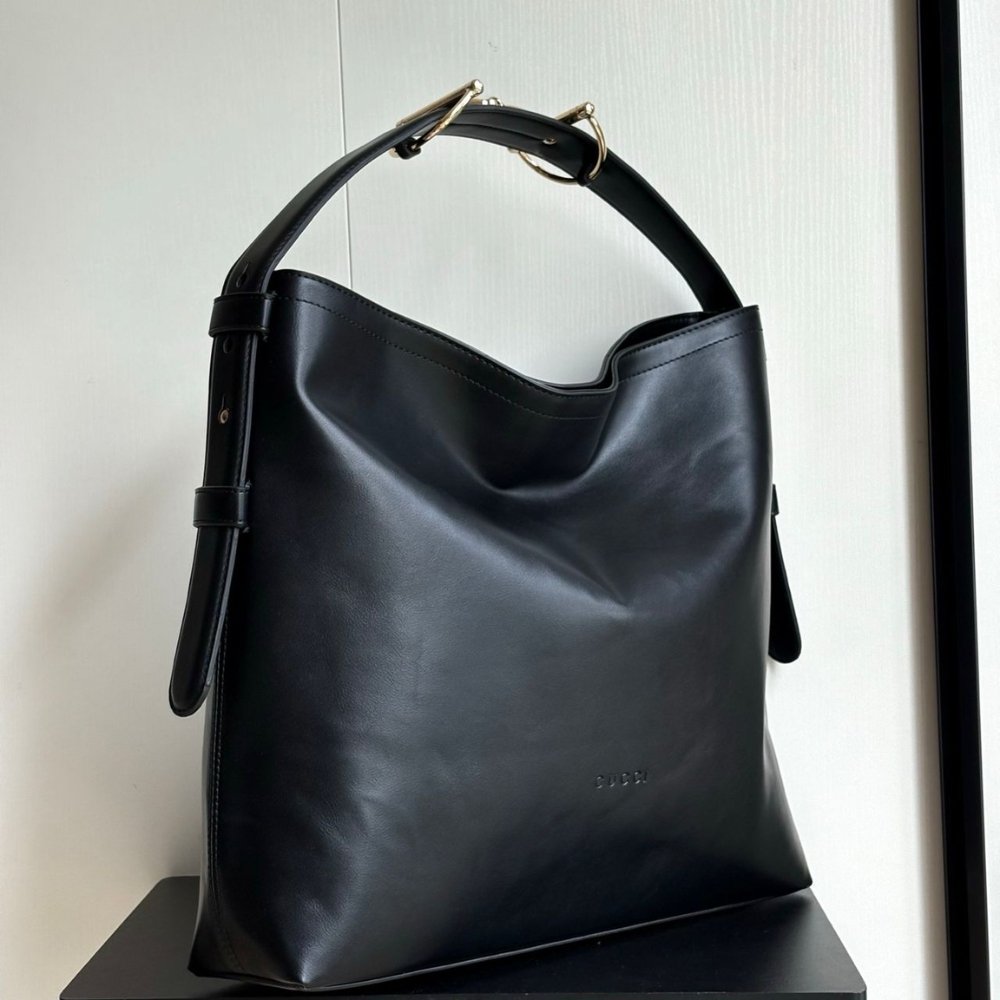 Gucci Beatrix Large Tote Bag Black Leather 40Cm 850546 AAFK4 1000