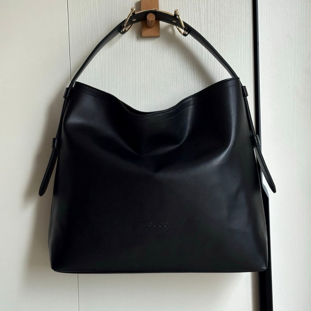 Gucci Beatrix Large Tote Bag Black Leather 40Cm 850546 AAFK4 1000
