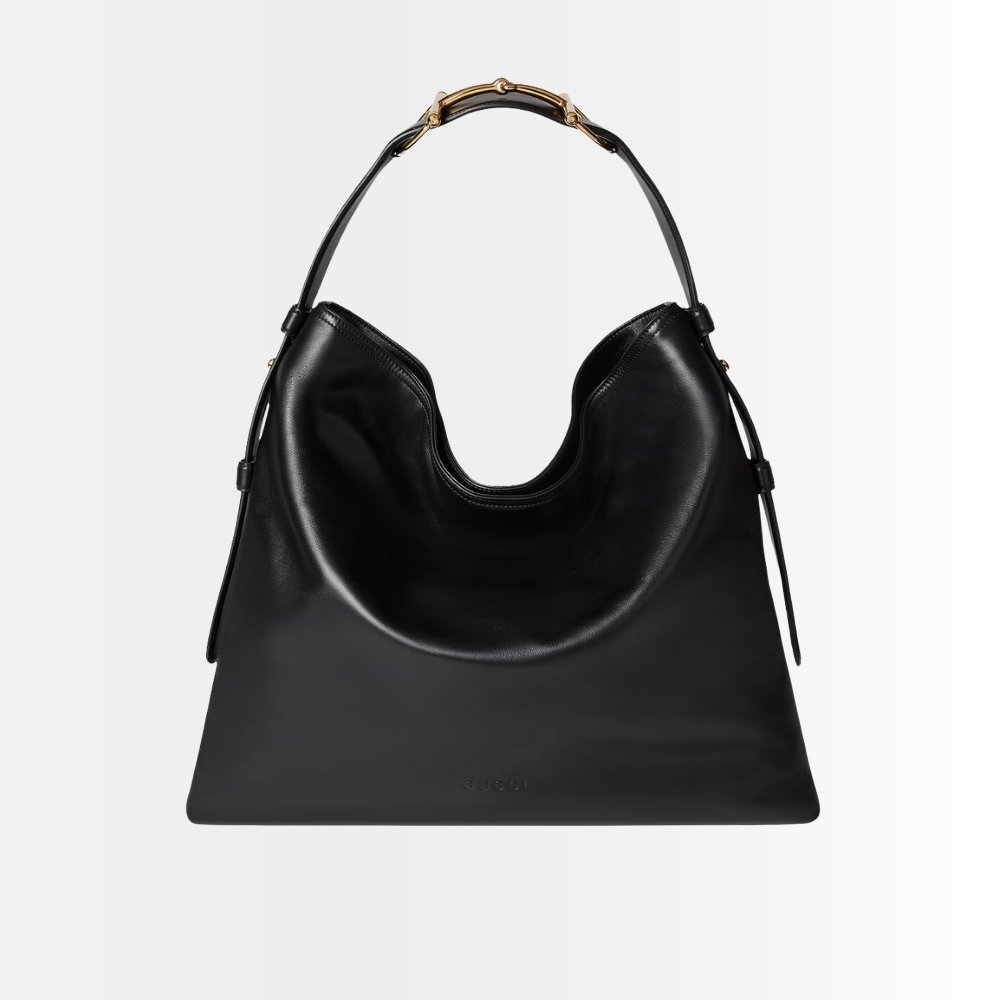 Gucci Beatrix Large Tote Bag Black Leather 40Cm 850546 AAFK4 1000