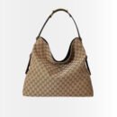 Gucci Beatrix Large Tote Bag Brown And Beige GG Canvas 40Cm