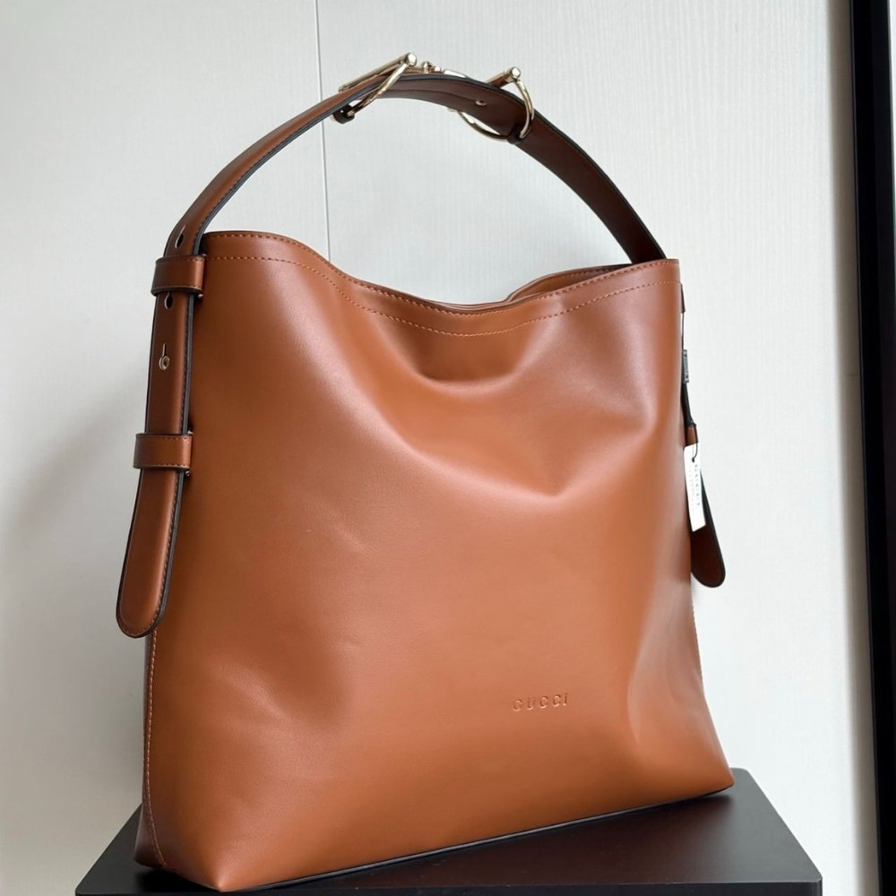 Gucci Beatrix Large Tote Bag Brown Leather 40Cm 850546 AAFK4 2718