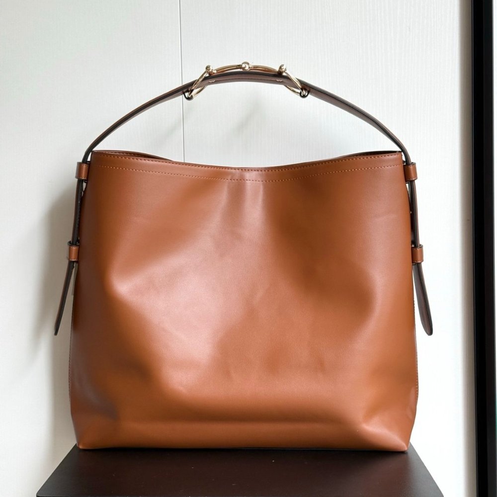 Gucci Beatrix Large Tote Bag Brown Leather 40Cm 850546 AAFK4 2718