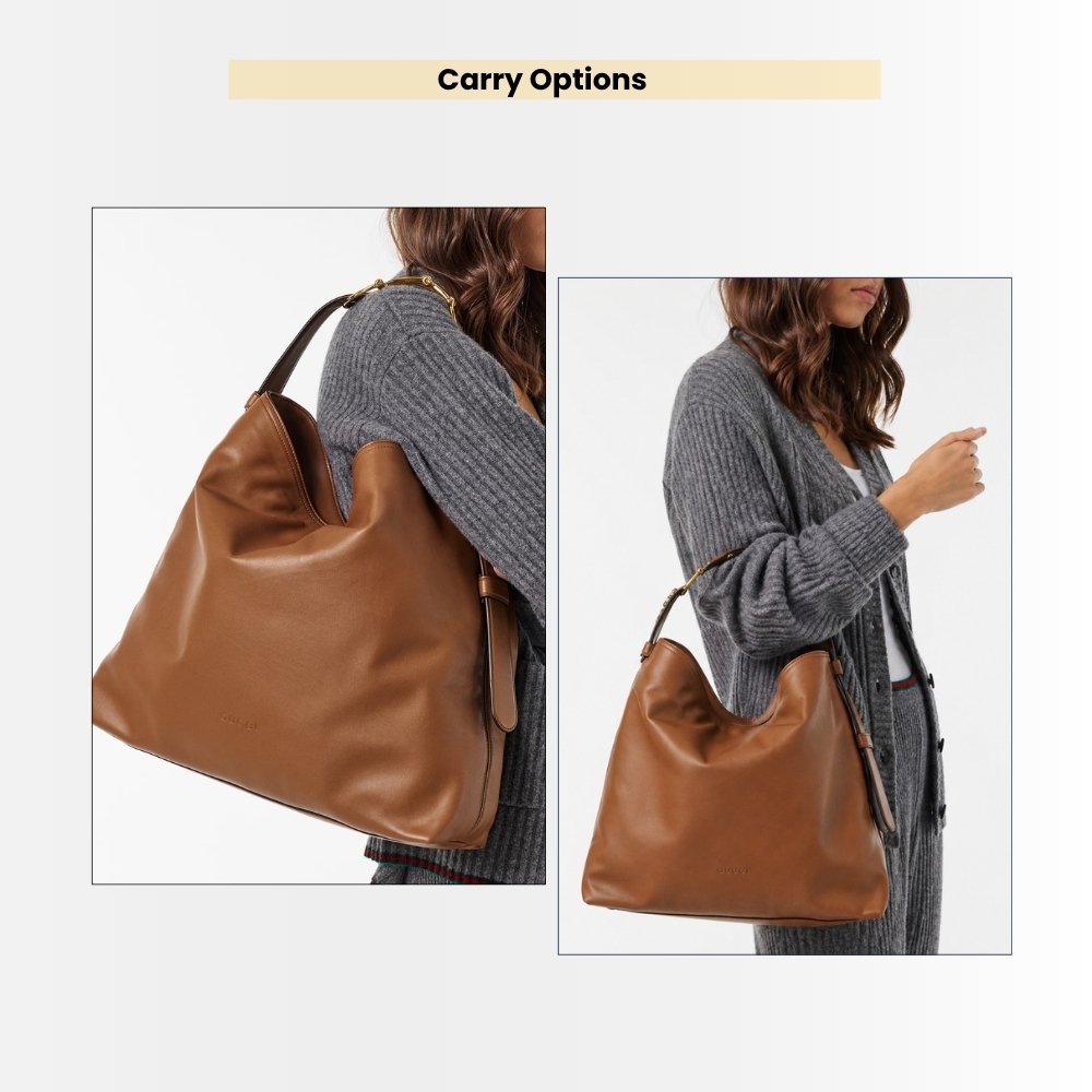 Gucci Beatrix Large Tote Bag Brown Leather 40Cm 850546 AAFK4 2718