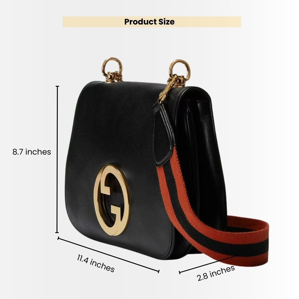 Gucci Blondie Medium Bag Black 29cm 721172 96IWG 8745