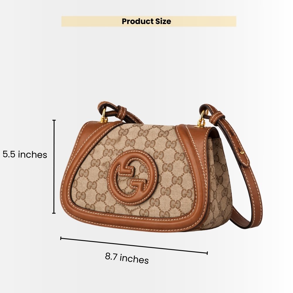 Gucci Blondie Mini Shoulder Bag Beige And Brown 22Cm 815700 HAAKG 9755