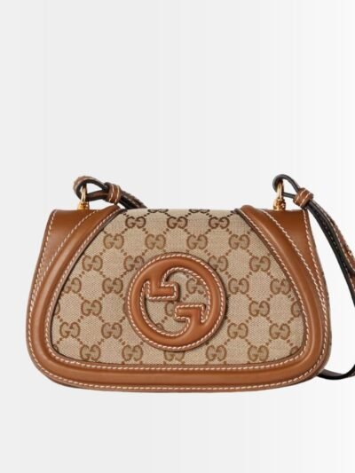Gucci Blondie Mini Shoulder Bag Beige And Brown 22Cm 815700 HAAKG 9755