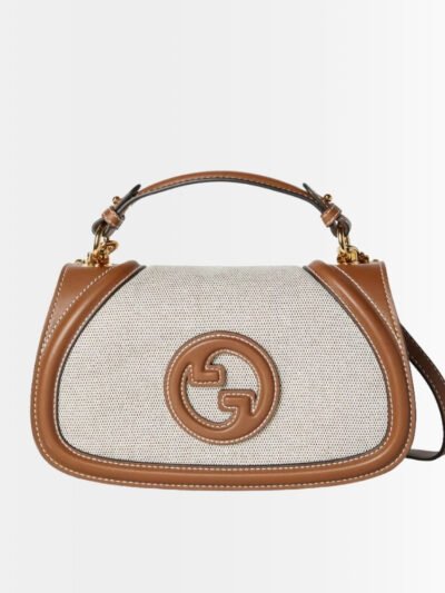 Gucci Blondie Mini Shoulder Bag Ivory And Brown 22Cm 815700 HAAKF 2545