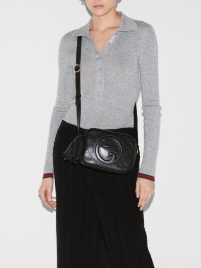 Gucci Blondie Small Shoulder Bag Black 21Cm ‎742360 1IV0G 1000
