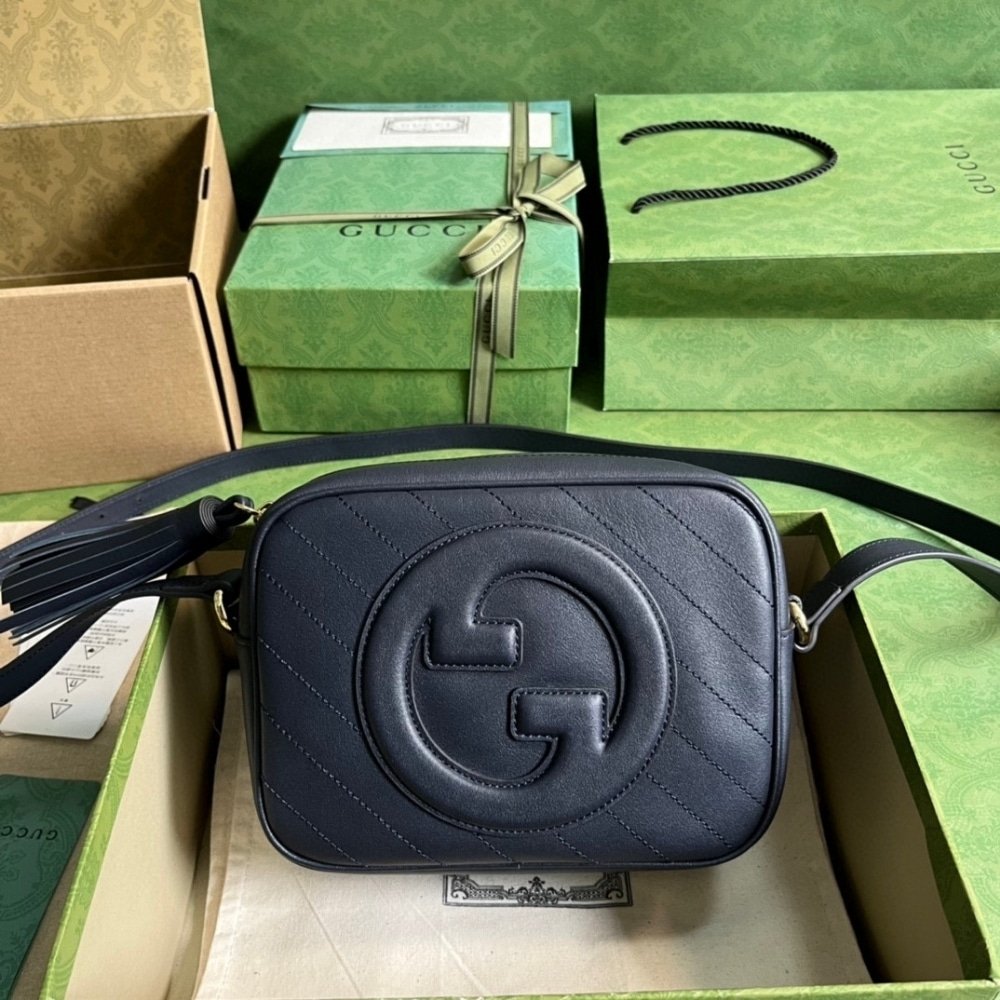 Gucci Blondie Small Shoulder Bag Black 21Cm 742360 1IV0G 1000