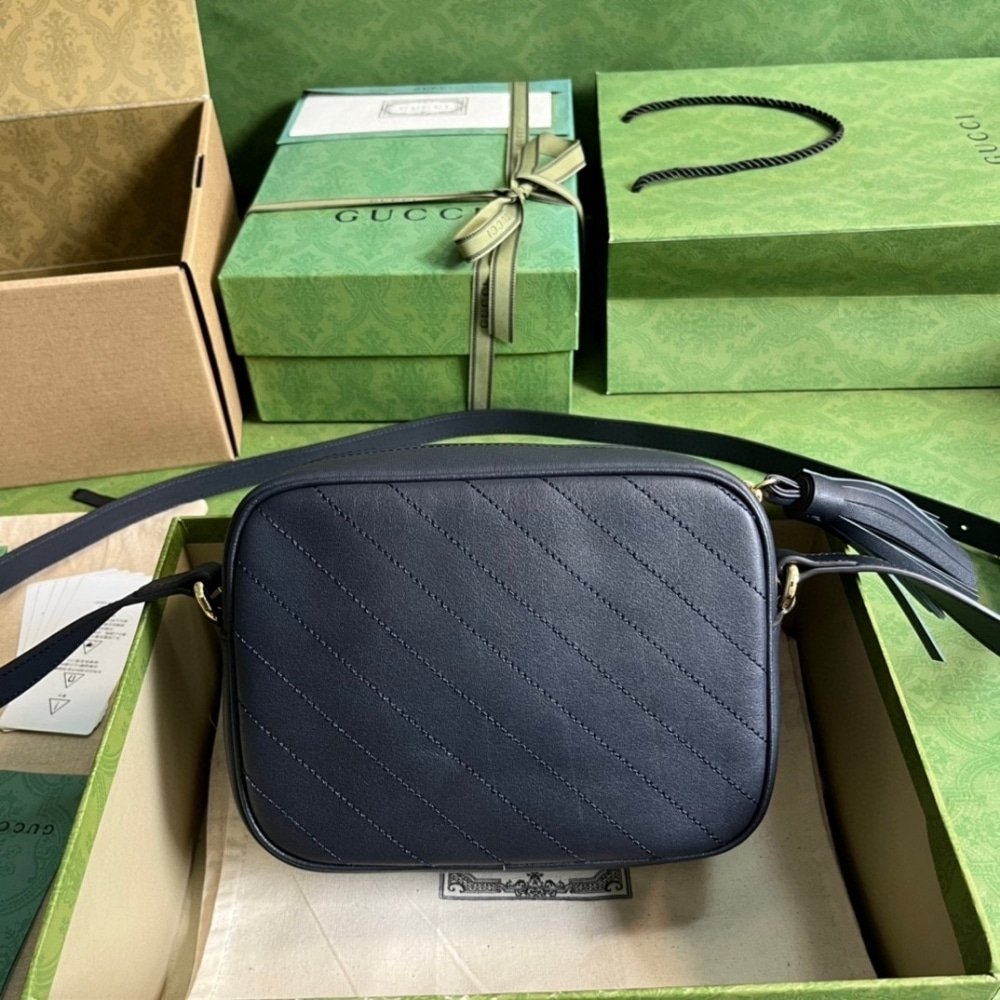 Gucci Blondie Small Shoulder Bag Black 21Cm 742360 1IV0G 1000