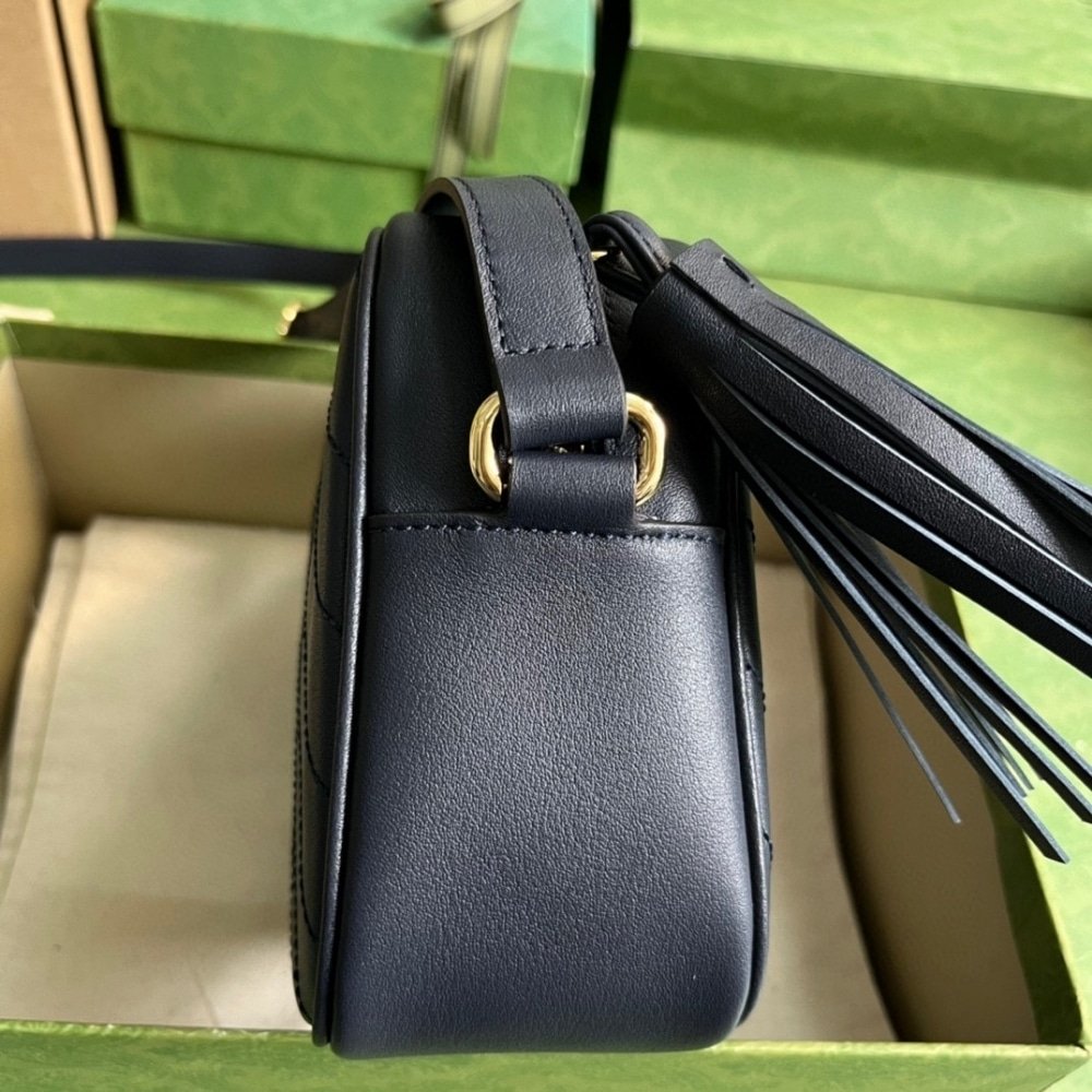 Gucci Blondie Small Shoulder Bag Black 21Cm 742360 1IV0G 1000