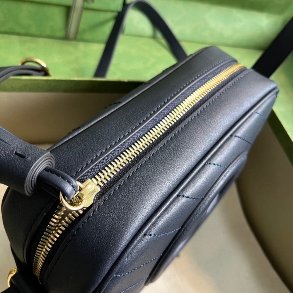 Gucci Blondie Small Shoulder Bag Black 21Cm 742360 1IV0G 1000
