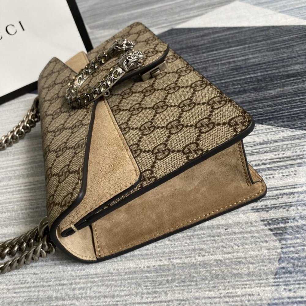 Gucci Dionysus Small Shoulder Beige Bag 25Cm 499623 92TJN 8660