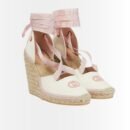 Gucci GG Canvas Wedges Espadrilles Pink