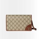 Gucci GG Emblem Small Shoulder Bag Beige 20Cm 820688 FAD6L 9758