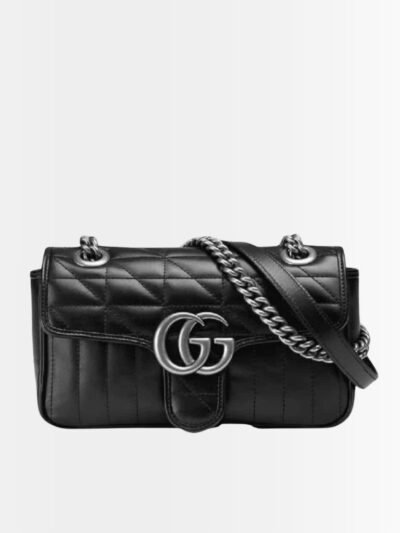 Gucci GG Marmont Mini Shoulder Bag Black 22Cm 446744 UM8AN 1000