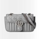 Gucci GG Marmont Mini Shoulder Bag Grey 22Cm 446744 UM8AN 1711