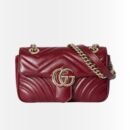 Gucci GG Marmont Mini Shoulder Bag Rosso Ancora 16Cm 443497 AADPJ 6207