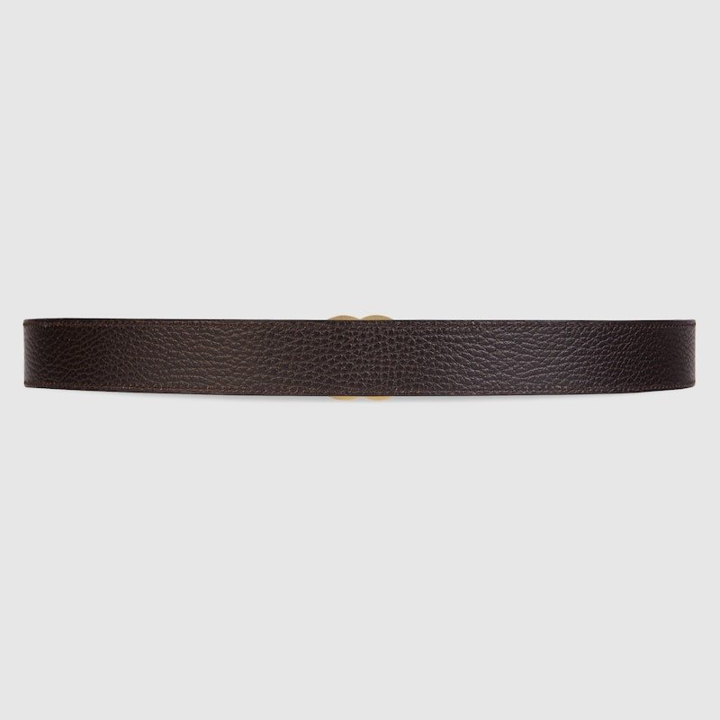 Gucci GG Marmont Reversible Thin Belt Black 30mm 643847 CAO2T 1062