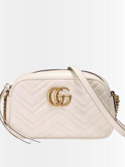 Gucci GG Marmont Small Camera Bag White 24Cm 447632 DTD1T 9022