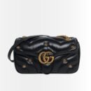 Gucci GG Marmont Small Shoulder Bag Black 26Cm 443497AACPG