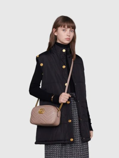 Gucci GG Marmont Small Shoulder Bag Pink 24Cm 447632 DTD1T 5729