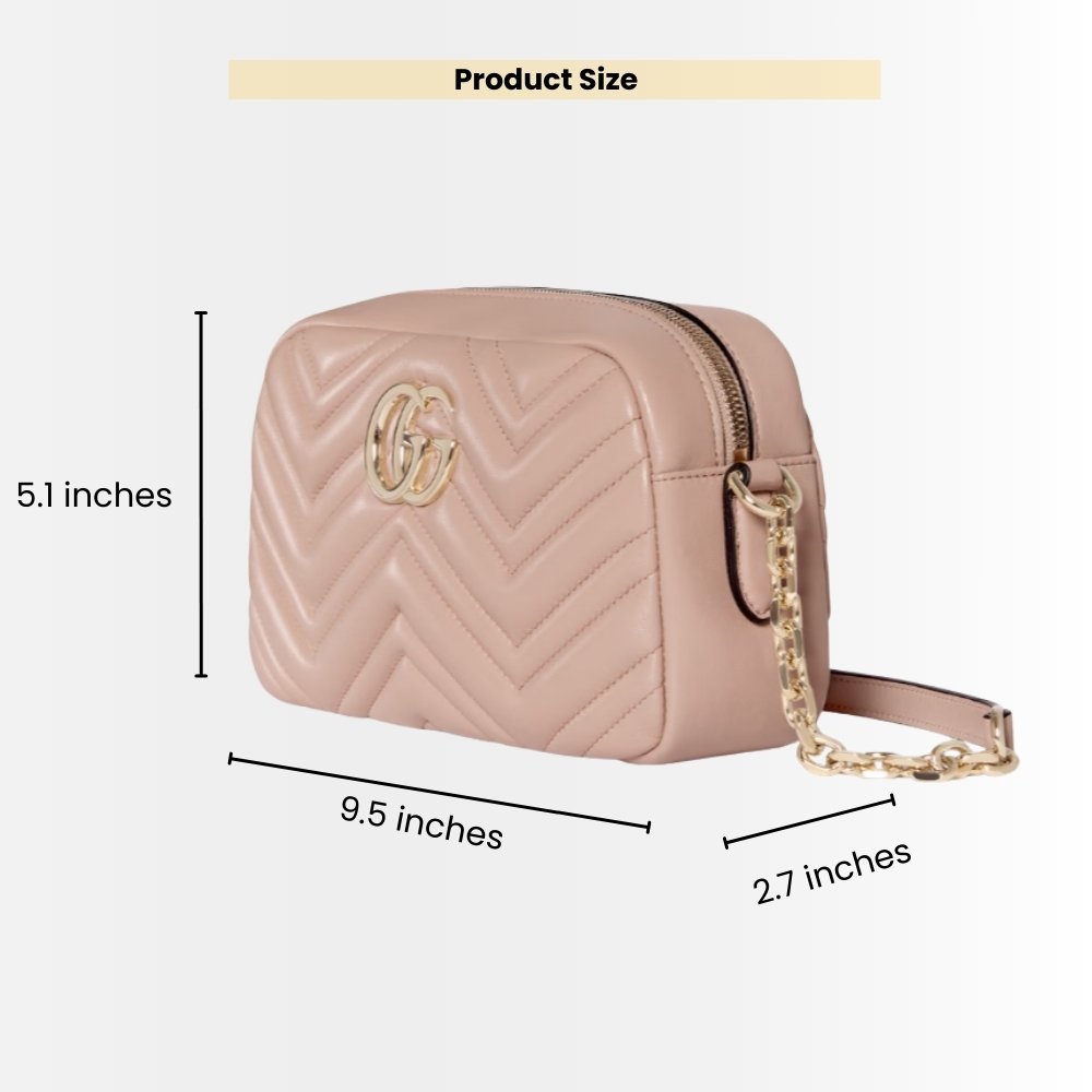 Gucci GG Marmont Small Shoulder Bag Pink 24Cm 447632 DTD1T 5729