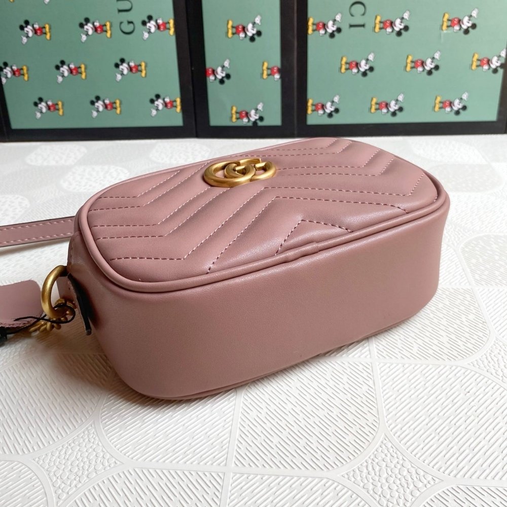 Gucci GG Marmont Small Shoulder Bag Pink 24Cm 447632 DTD1T 5729